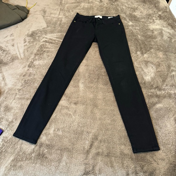 Frame denim black jeans skinny sz 25 - Picture 1 of 8